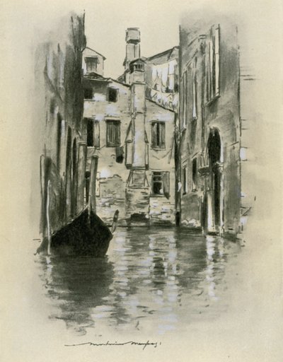 Straat in Venetië door Mortimer Ludington Menpes